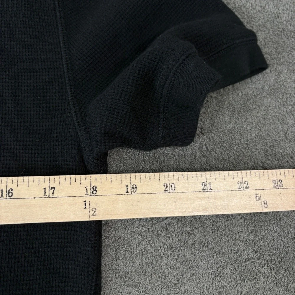 Polo Ralph Lauren Thermal Shirt Men S Black Pony Logo Waffle Knit Casual Preppy